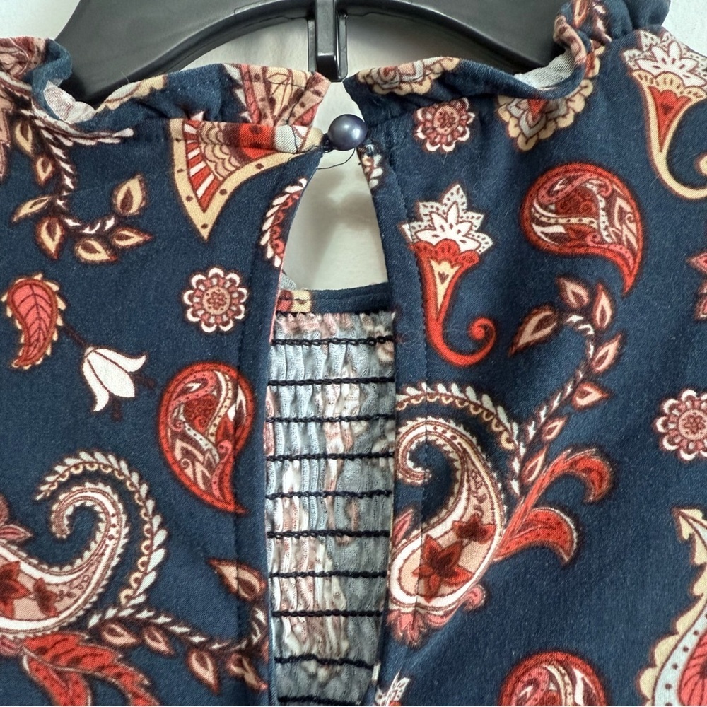 LuLaRoe Boho Paisley Print Hippie Blouse - Picture 8 of 9
